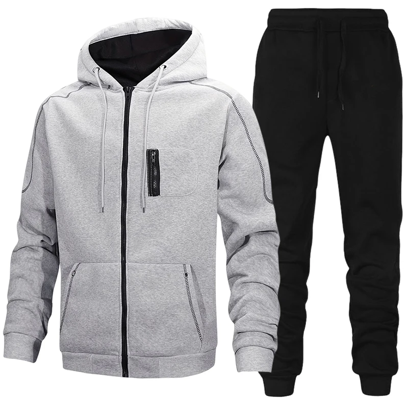 Winter Clothing Essentials - Tuta da Uomo alla Moda, Felpa