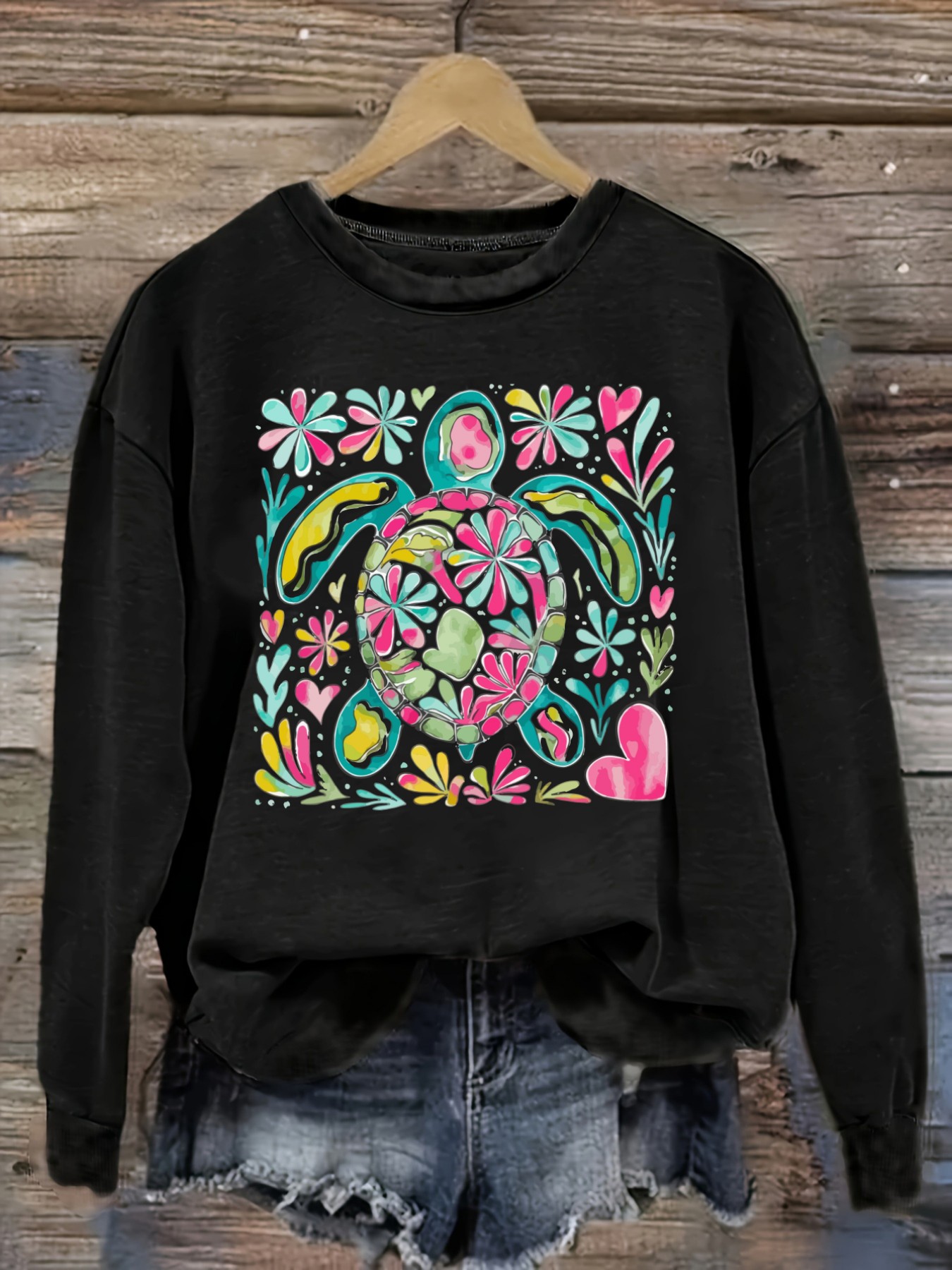 Winter Clothing Color - Maglietta Casual da Donna a Maniche