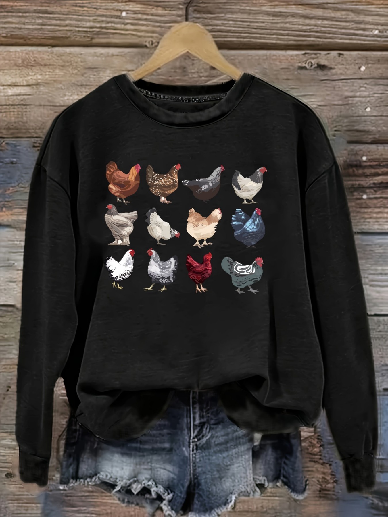 Winter Clothing Color - Maglietta Casual da Donna a Maniche