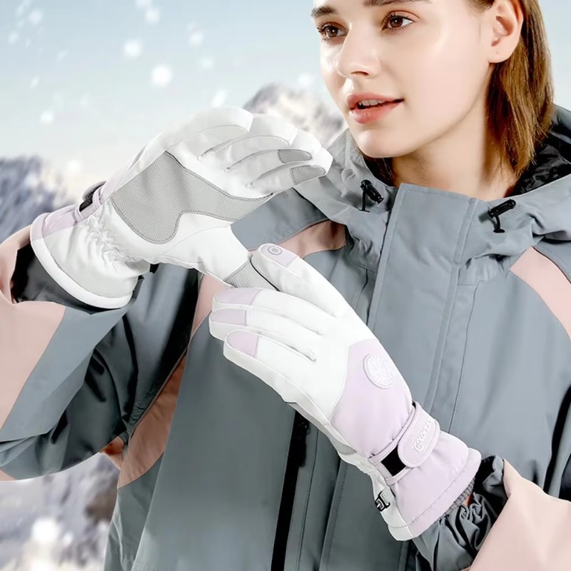 Waterproof Mitten Ski - Guanti da sci impermeabili da donna,