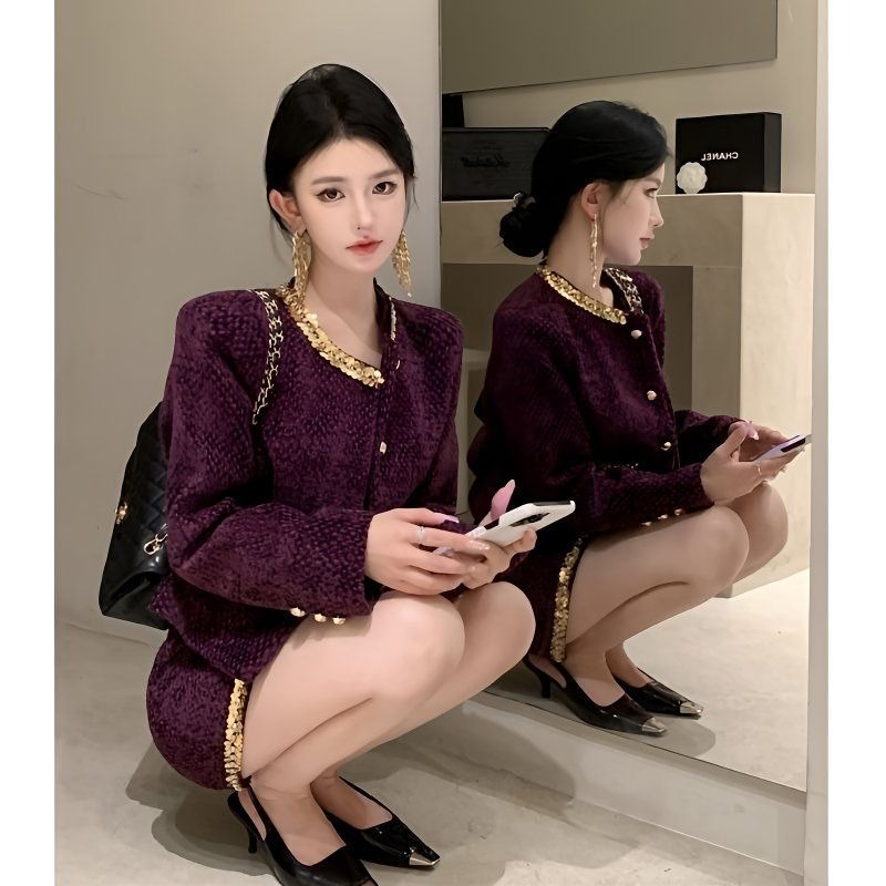 Winter Clothing Essentials - New Fashion Paillettes Autunno Inverno Set