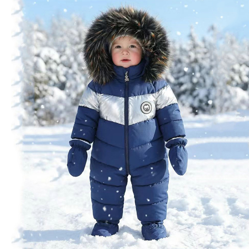 Winter Clothing For Babies - Tutina Invernale per Neonati con Guanti,