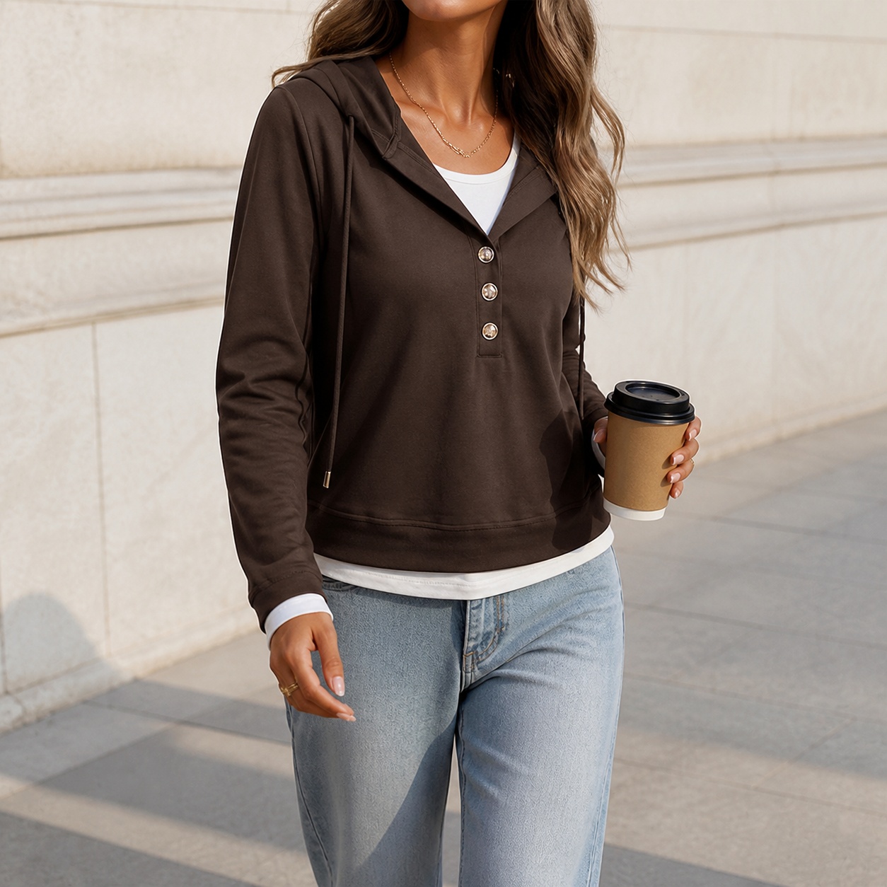 Winter Clothing Types - Abbigliamento Invernale da Donna, Felpa Leggera