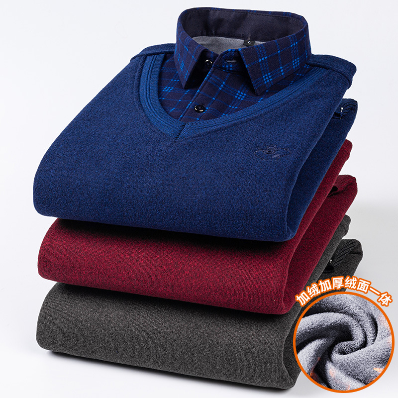 Quality Winter Clothing - Maglione da Uomo in Maglia con