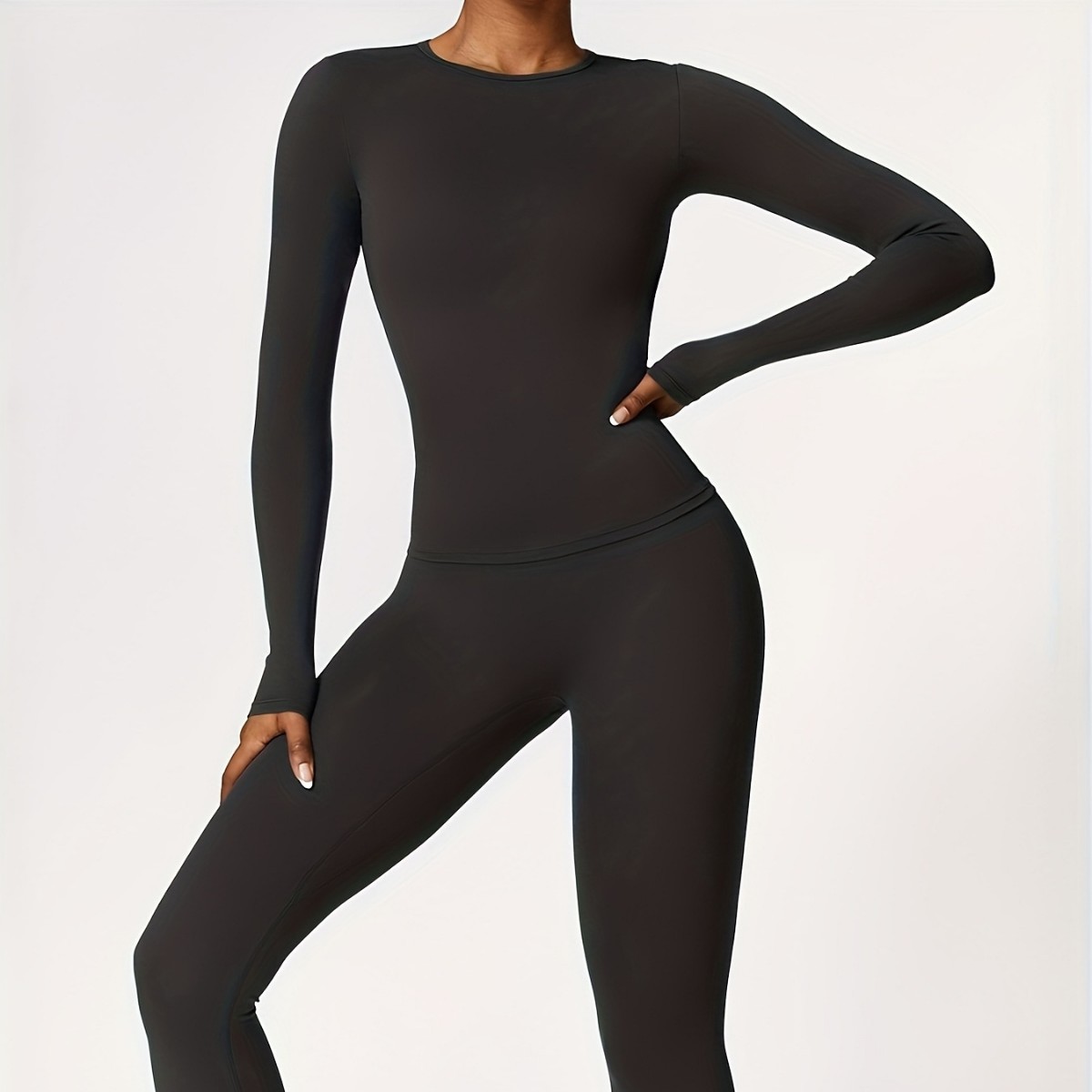 Tuta da yoga aderente a manich - Winter Clothing Color recensione e prezzo