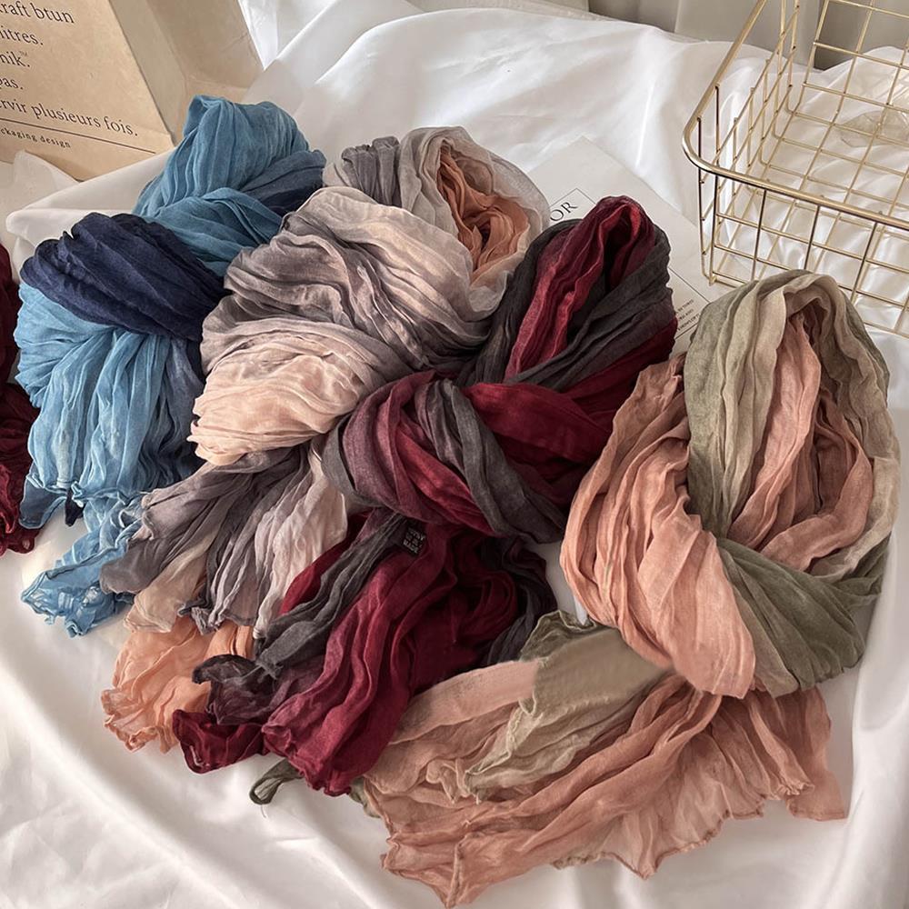 Sciarpa in cotone e lino a gra - Winter Clothing Fashion recensione e prezzo