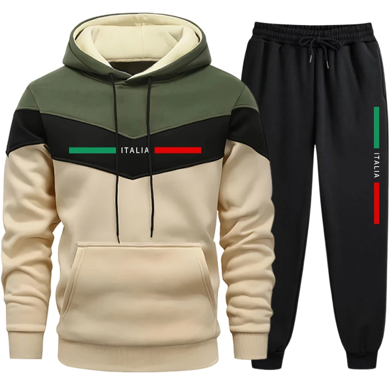 Tuta da uomo con cappuccio, di - Winter Clothing For Men recensione e prezzo