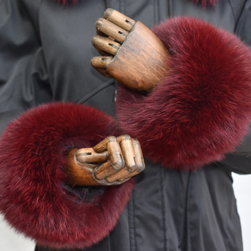 Polsini in pelliccia di volpe  - Winter Clothing Color recensione e prezzo