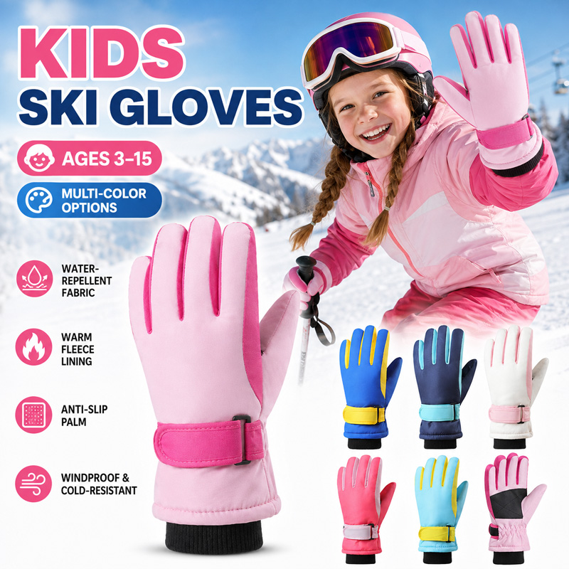 Guanti da sci invernali per ba - Waterproof Mitten Ski recensione e prezzo