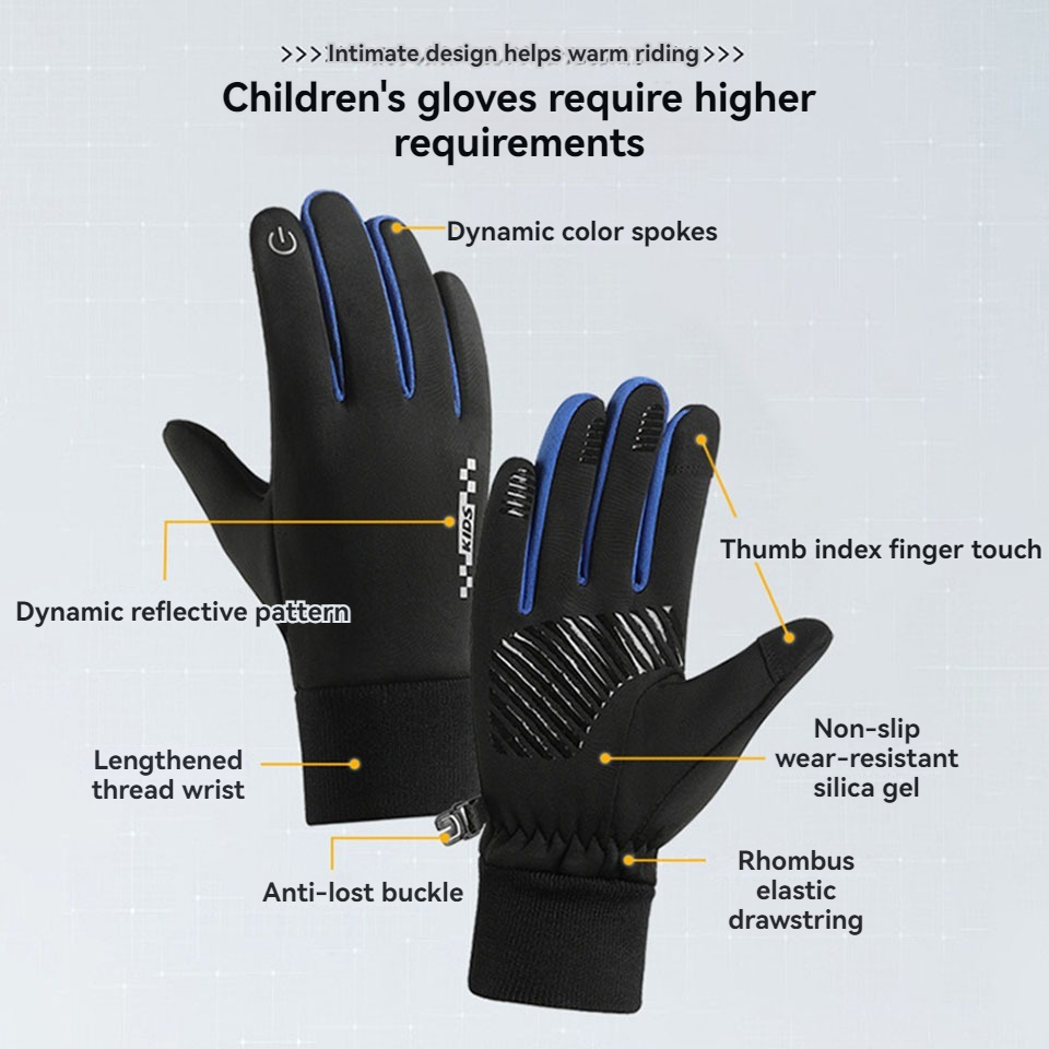 GTUBIKE Guanti per bambini Tou - Waterproof Mitten Ski recensione e prezzo