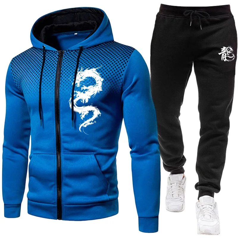 Set da Uomo con Stampa Drago d - Winter Clothing Fashion recensione e prezzo